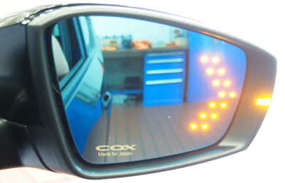 COX Multi Function LED Blue Mirror for VW up!/Polo(6R/6C)【在庫